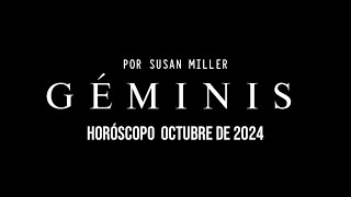 Horóscopo De Géminis Para Octubre De 2024 SUSAN MILLER traducido en español [upl. by Yl]