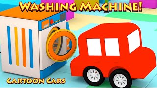 WASHING MACHINE  Cartoon Cars  NEW Episodes 2021  Cartoons for kids [upl. by Esidnak648]