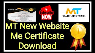 Millionaire Track Ki New Website Par Certificate Kaise Download Kare 👍👍 [upl. by Suirad882]