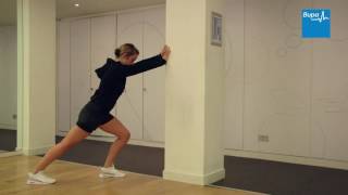 How to do a calf gastrocnemius stretch  Bupa Health [upl. by Gnouhc]