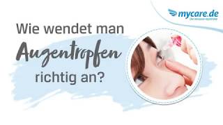 Wie wendet man Augentropfen richtig an [upl. by Christiansen243]