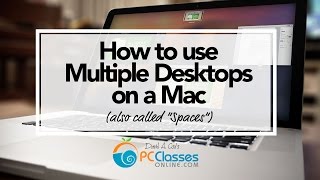 How to Use Multiple Desktops or Spaces on a Mac [upl. by Anuahc]