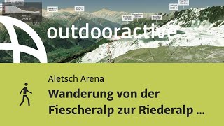 Wanderung in Aletsch Arena Wanderung von der Fiescheralp zur Riederalp via [upl. by Rasec]