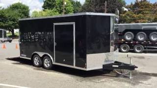 Sure Trac 85x16 STWCH Enclosed Car Trailer VNose Ramp STWCH10216TA [upl. by Auahsoj]