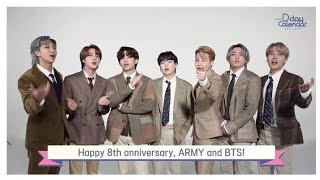 Eng Sub BTS Festa 2021 Dday Festa Calendar  BTS 8th Anniversary [upl. by Tebazile496]