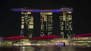 Merlion Park light show [upl. by Notlef]