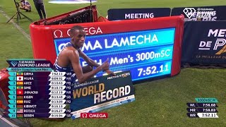 LAMECHA GIRMA3000m Steeplechase World Record75211 [upl. by Carmelita689]