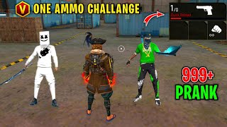 Ajjubhai 1 Bullet Challange In Lone Wolf 😈 No Internet Prank  Garena Free Fire [upl. by Aslehc]