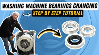 How to replace washing machine bearings on Bosch Neff Siemens and some Balay [upl. by Dannica]