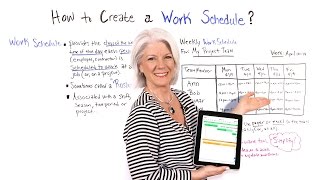 How to Create a Work Schedule  Project Management Training [upl. by Eiluj696]