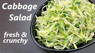 Cabbage Salad  3 mins Cabbage Salad  Quick Easy Healthy amp Crunchy Cabbage Salad for Weight Loss [upl. by Corene670]