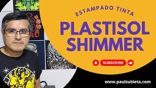 Clase de estampadoserigrafía  estampado de tinta plastisol Shimmer rojo [upl. by Zackariah]