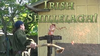 Irish Shillelagh tested on Analog Ballistic Gel Head  St Paddys Special [upl. by Hermann]