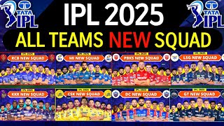 IPL 2025  All Team Squad  IPL Teams 2025 Players List  RCBCSKMIKKRSRHGTDCPBKSRRLSG [upl. by Duke239]