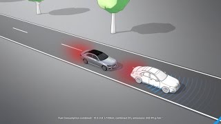 EClass COLLISION PREVENTION ASSIST PLUS  MercedesBenz original [upl. by Llerrat529]