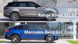 2018 Range Rover Velar vs 2017 Mercedes Benz GLC Coupe technical comparison [upl. by Alekal]