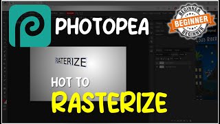 Photopea How To Rasterize Tutorial [upl. by Queri]