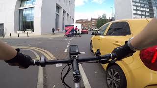 Mancunian Way to Deans gate  test commute on ebike 09082024 with some waffle [upl. by Atteselrahc]