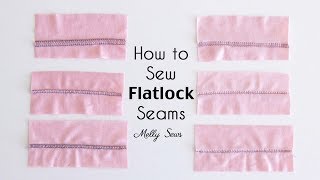 Learn to Sew a Flatlock Stitch [upl. by Pillsbury811]