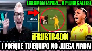 MARTIN LIBERMAN DESTUY3 A PEDRO GALL3SE POR LANZAR CELULAR DE HINCHA [upl. by Grenier]