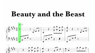 Tale As Old As Time  Beauty and the Beast Sheet Music [upl. by Ynots]