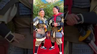 Mulan and Li Shang at Disney California Adventure [upl. by Everett]