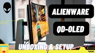 Alienware QD OLED Unboxing Setup and Impressions  AW3423DW [upl. by Aititil]