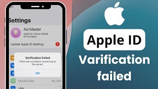 How to Fix Apple ID Verification Failed  There was a problem connecting to the server in Apple ID [upl. by Anead797]