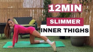 SLIMMER INNER THIGHS Workout no squat  booty band [upl. by Rolando]