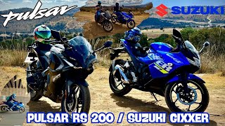 Suzuki GIXXER 150 SF y Pulsar RS 200 rodada a la Hoyanca de Sanctórum Tlaxcala suzuki pulsarrs200 [upl. by Sundstrom52]