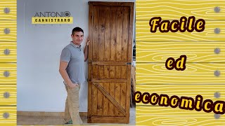 Come fare una porta per casetta da giardino in modo semplice ed economico [upl. by Enairb]