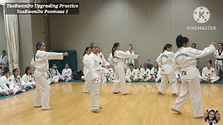 TAEKWONDO POOMSAE 1  TAEGUK I JANG  TAEKWONDO UPGRADING BELT TEST sports how tkd trending [upl. by Charo]