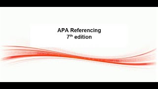 APA EndText Referencing  ESL [upl. by Chuu]