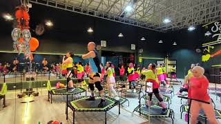 Tora trampolinedancefitness trampoline dance singkawang jump olahraga senam cardio kalbar [upl. by Cirone]