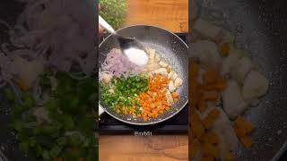 Easy healthy high protein schezwan fried rice recipe shorts [upl. by Weiman]