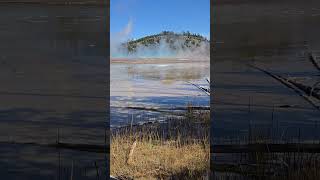 Geysers follow Geysers Yellowstone nature vanlife sky travel wildlife [upl. by Nyrraf]