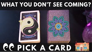 🔮PICK A CARD🔮 What You Dont See Coming 👀🍿✈️👩‍❤️‍💋‍👨 [upl. by Tobe]