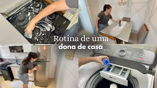 ROTINA DE DONA DE CASA  limpeza no apartamento  chegamos em 1K  algumas comprinhas [upl. by Allianora]