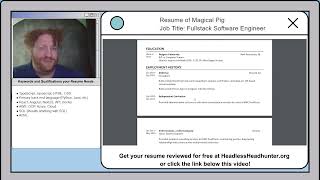 Recruiter Reviews a Fullstack Software Engineer Resume Magical Pig [upl. by Bucher]