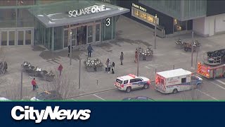 Teen stabbed inside Square One mall 6 youths in custody [upl. by Yrrac663]