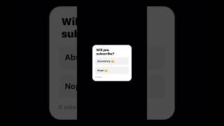 Subscribe 🥺👋 ytshorts ytshortsvideo help subscribe please poll filter challenge question [upl. by Alihs]