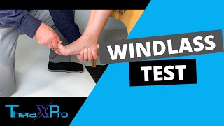 Windlass Test  Plantar Fascia Pain [upl. by Decima]