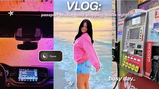 VLOG productive day movie night bday shopping passport photos etc [upl. by Halehs]