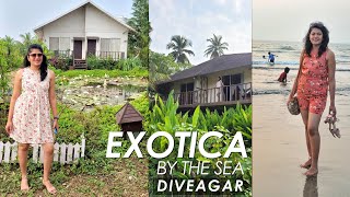 Vlog 32  Exotica  By The Sea  Diveagar Beach  5th Anniversary Celebration [upl. by Eniamej]