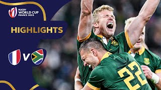 Springboks break French hearts  France v South Africa  Rugby World Cup 2023 Highlights [upl. by Arracahs767]