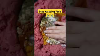 Stop wasting food 😭😭😭  please help to others shorts food subscribe [upl. by Benedix]