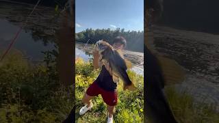 REAL FOOTAGE OF 12LB BASS ON GOOGAN FROG🐸 googan fishinglure fishingwithfroggoogansquad [upl. by Ruth]