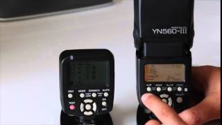 Yongnuo YN560 TX Premiers pas [upl. by Paver]