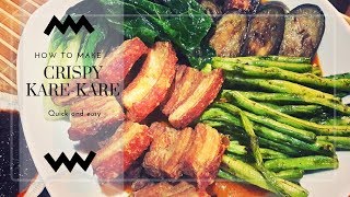 Filipino Karekare crispy pork liempo [upl. by Neiviv]