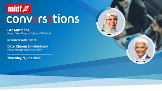 MIDF Conversations with Liza Mustapha Group CFO of PETRONAS [upl. by Rotceh]